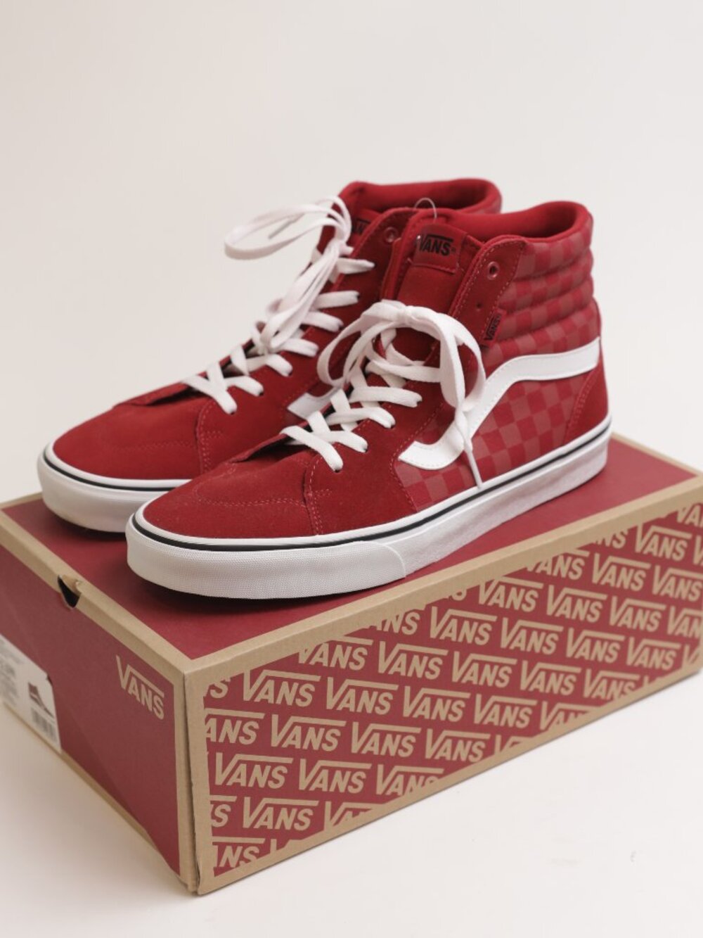 VANS NEW Filmore High-Top Red Checkers Size 12 NIB